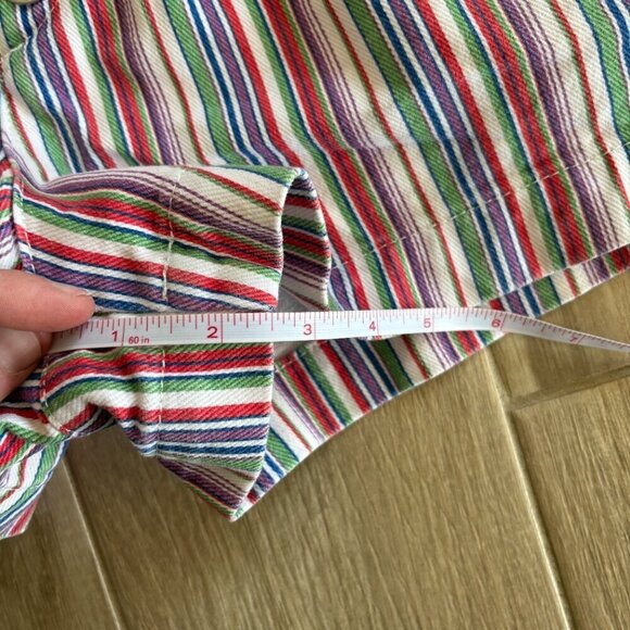 Urban Outfitters BDG Lisbon Shorts Womens 2 Rainbow Striped Summer Festival Boho - Picture 8 of 8